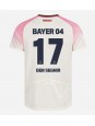 Billige Bayer Leverkusen Eliesse Ben Seghir #17 Bortedrakt 2025-26 Kortermet
